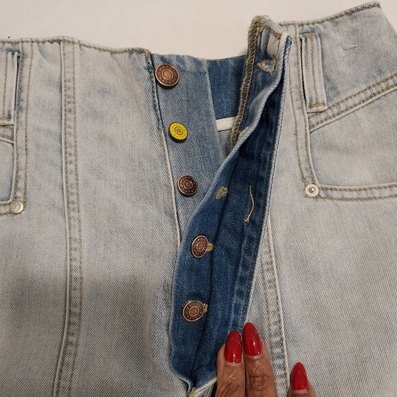 Happy Nature Ultra High Rise Seamed Shorts NWT - Picture 6 of 10